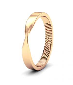 Кольцо с отпечатком пальца (Мод. 245)